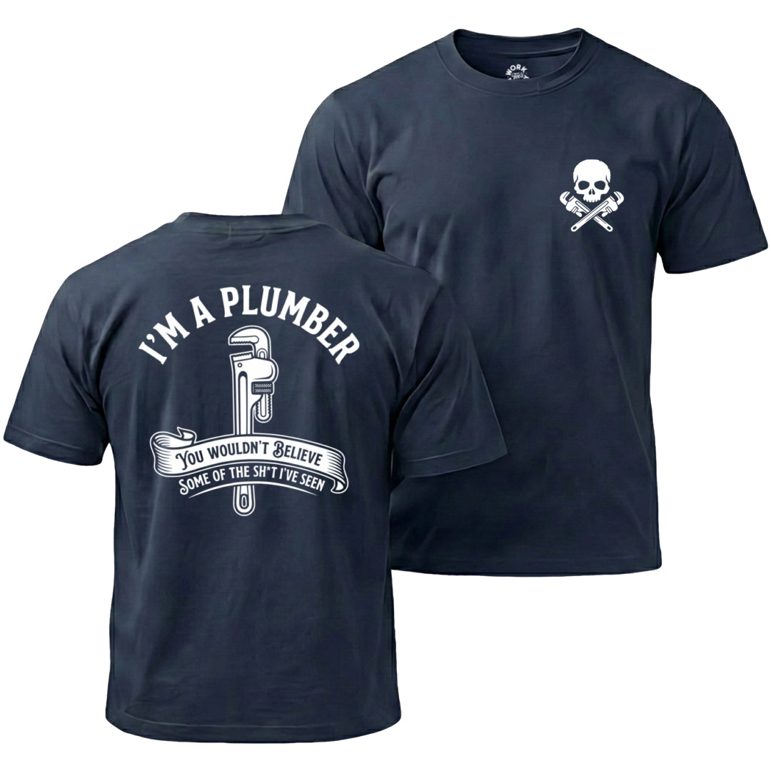 Navy Blue Plumber's See Some Sh*t T-Shirt