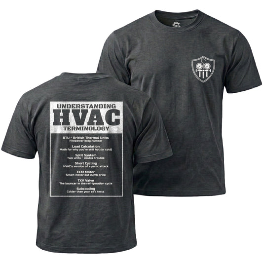 Dark Heather HVAC Definitions T-Shirt