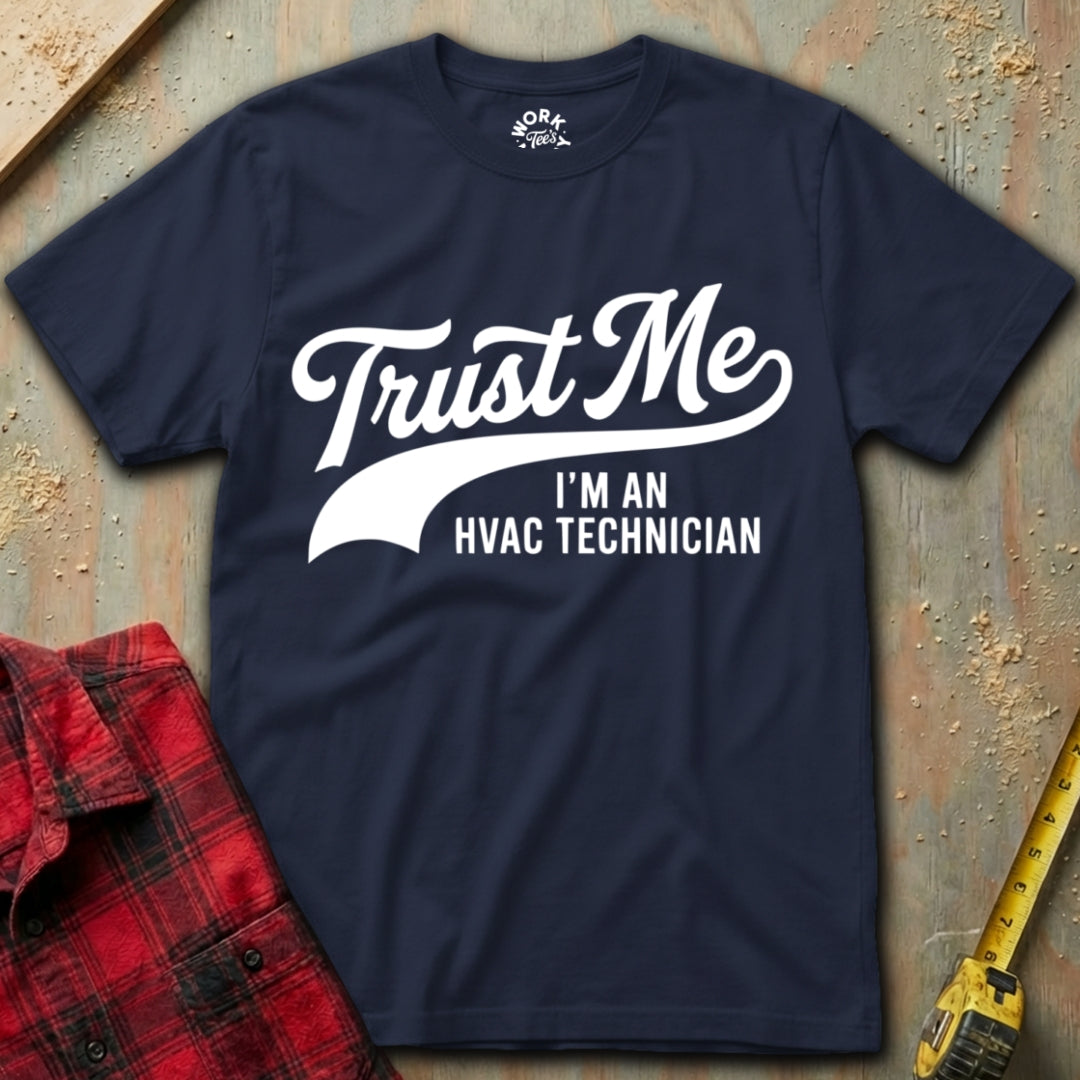 Navy Blue I'm an HVAC Tech T-Shirt