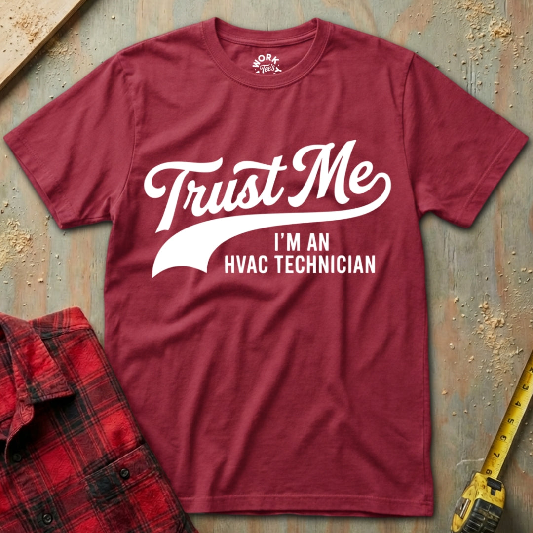 Red I'm an HVAC Tech T-Shirt
