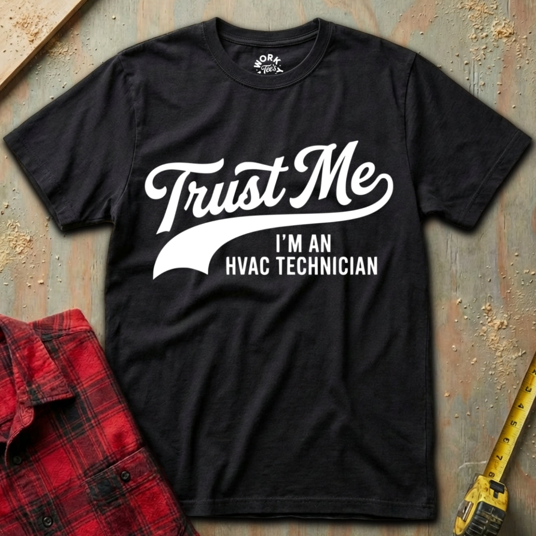 Black I'm an HVAC Tech T-Shirt