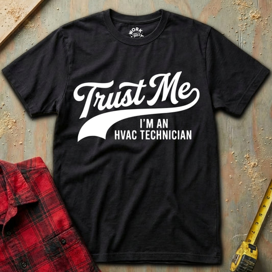 Black I'm an HVAC Tech T-Shirt