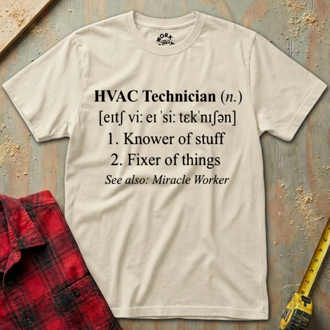 Natural HVAC Tech Definition T-Shirt