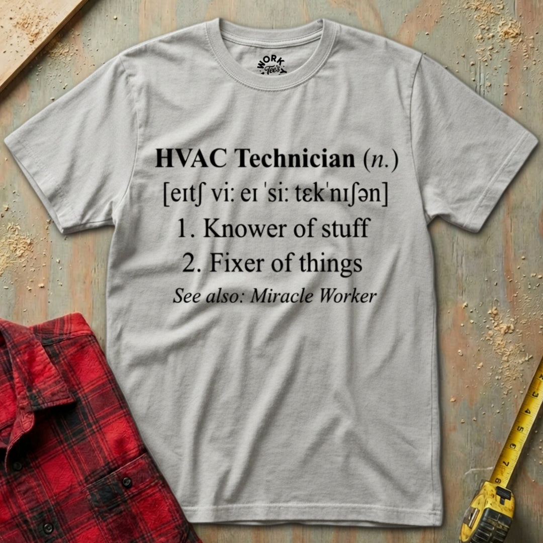 Ash HVAC Tech Definition T-Shirt