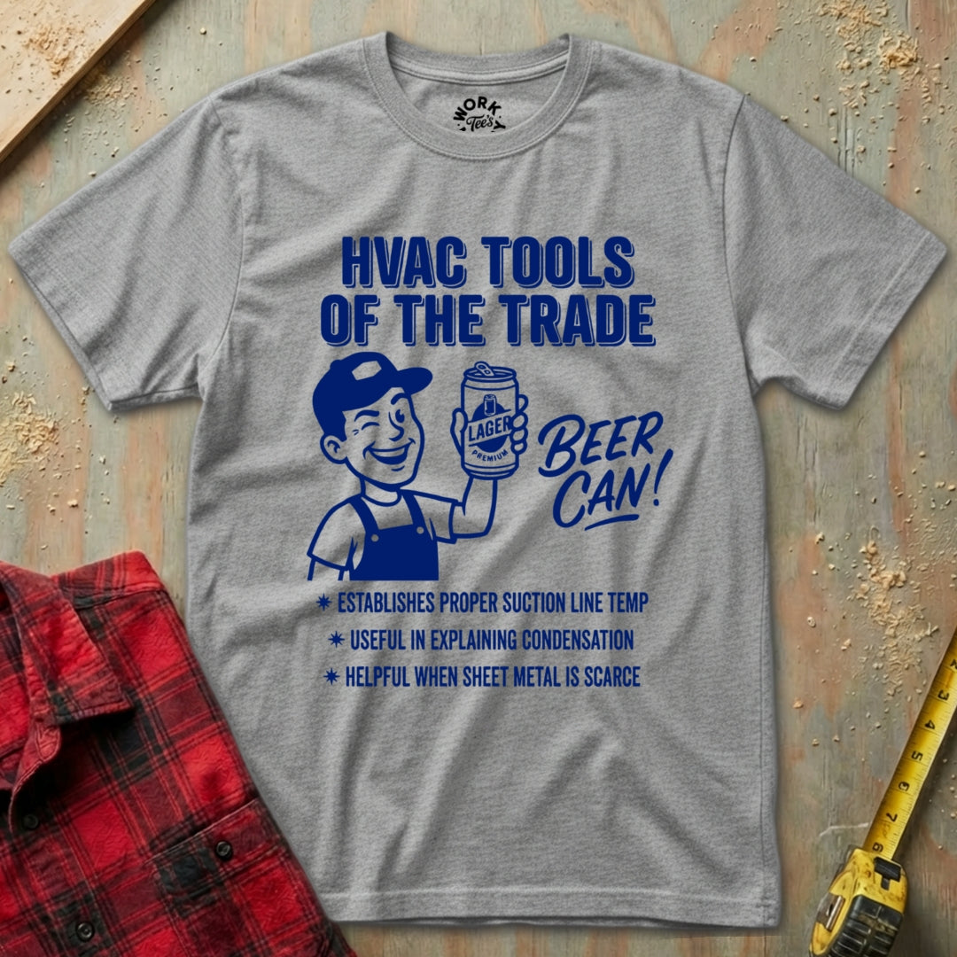 Sports Grey Beer Can Tool T-Shirt 