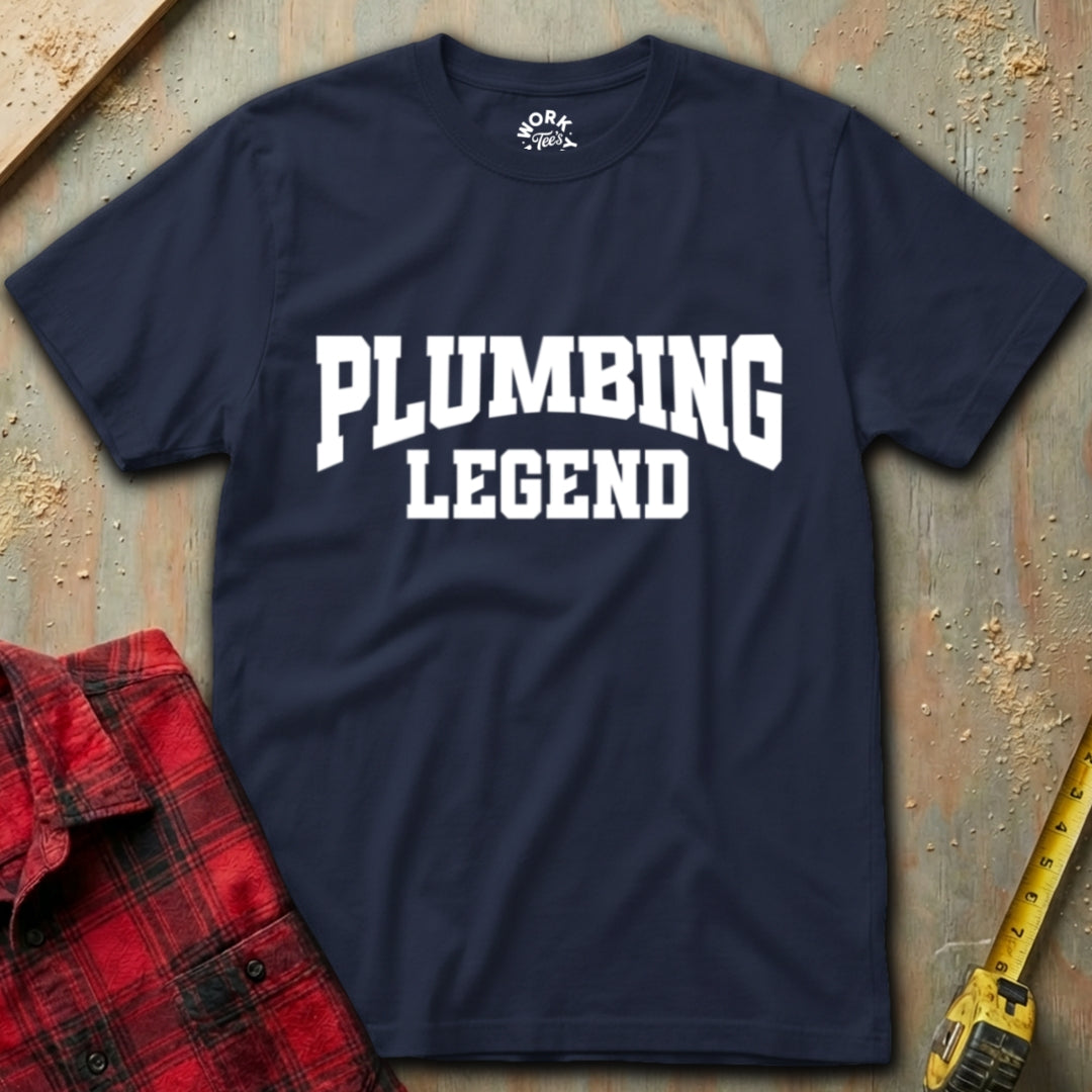 Navy Blue Plumbing Legend T-Shirt